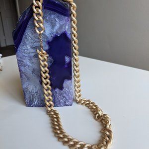Thick Gold Chain Statement Necklace